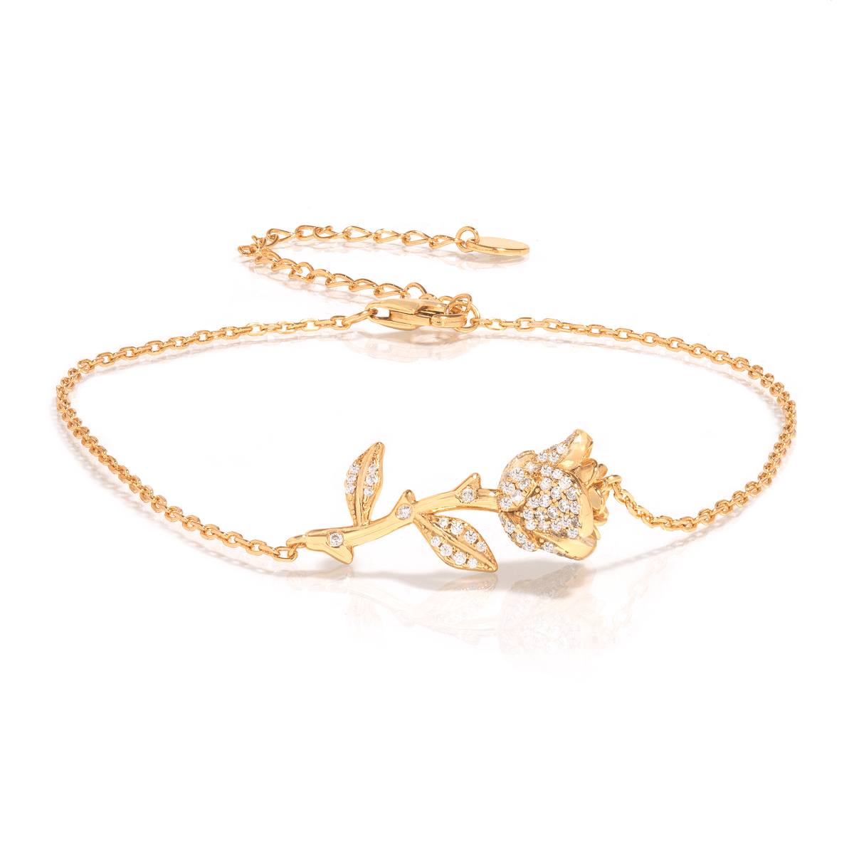 Amyiah Crystal Rose Anklet