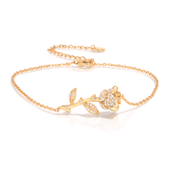 Amyiah Crystal Rose Anklet