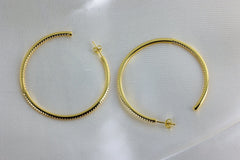 Gemma Crystal Hoop Earrings