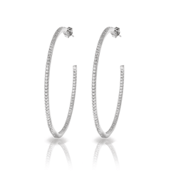 Gemma Crystal Hoop Earrings