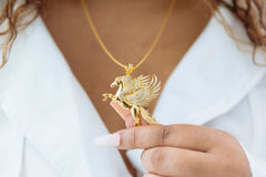 Bella Crystal Pegasus Necklace