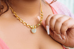 Gianna Crystal Heart Necklace