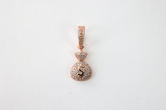 Godiva Crystal Money Bag Necklace