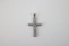 Halle Crystal Cross Necklace