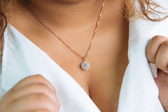 Lannette Round Crystal Necklace