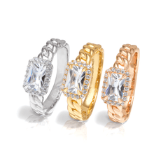 Bailey Crystal Baguette Ring